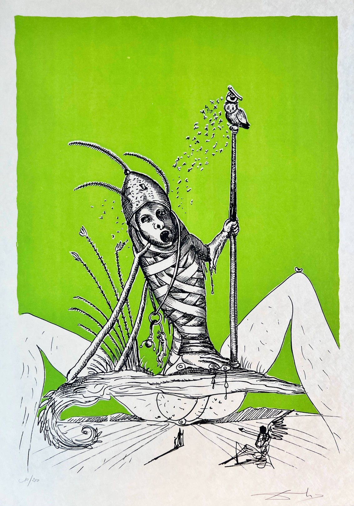 Salvador Dali, Les Songes Drôlatiques de Pantagruel, Planche XV Salvador Dali, Les Songes Drôlatiques de Pantagruel, Planche XV