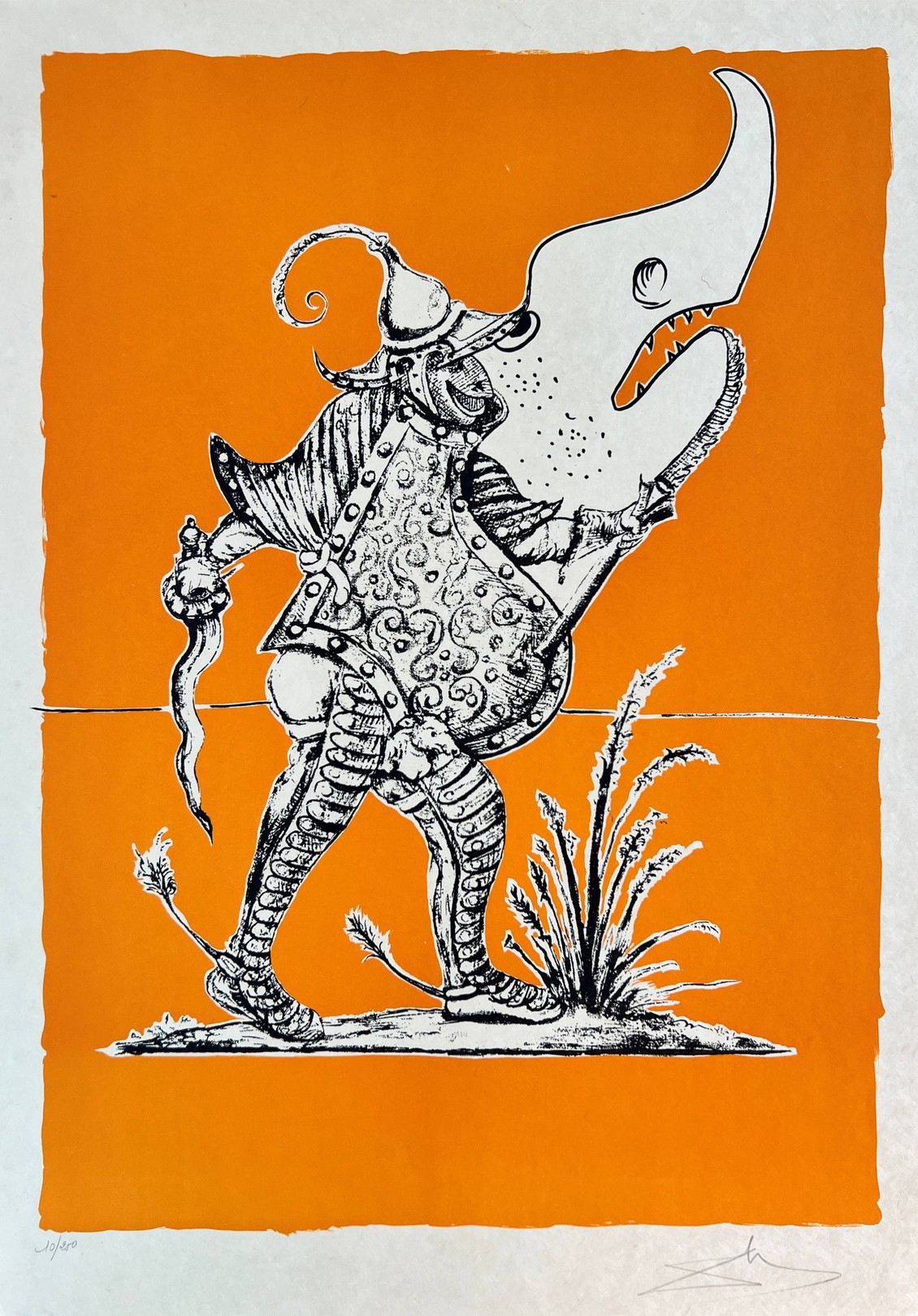 Salvador Dali, Les Songes Drôlatiques de Pantagruel, Planche XXIV Salvador Dali, Les Songes Drôlatiques de Pantagruel, Planche XXIV