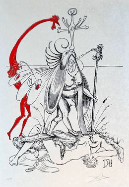 Edición, Les Songes Drôlatiques de Pantagruel, Planche XVIII, Salvador Dali