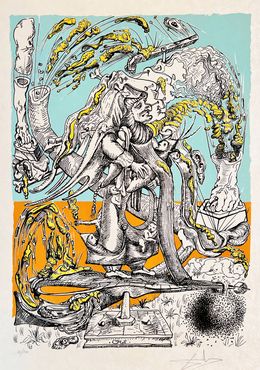 Edición, Les Songes Drôlatiques de Pantagruel, Planche XXI, Salvador Dali