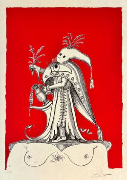 Edición, Les Songes Drôlatiques de Pantagruel, Planche XXV, Salvador Dali