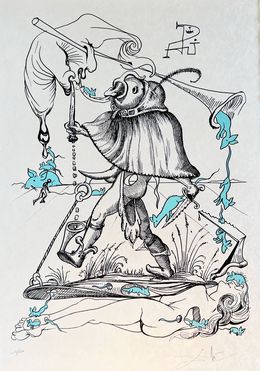 Edición, Les Songes Drôlatiques de Pantagruel, Planche VI, Salvador Dali