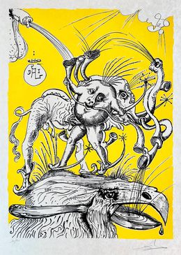 Edición, Les Songes Drôlatiques de Pantagruel, Planche I (23), Salvador Dali