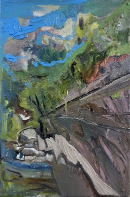 Peinture, Rhodope Landscape 10, Todor Rabadzhiyski