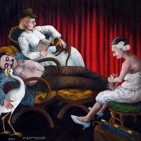 Painting, La Scéance, Mr, et Mme. Gorgô