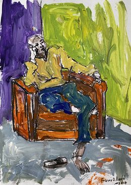 Pintura, I Am Becoming - 21st Century, Contemporary, Expressionist, Modern, Mental Health, Oshorenoya David Francis