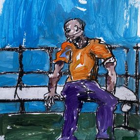 Gemälde, In My Dream - 21st Century, Contemporary, Expressionist, Modern, Mental Health, Oshorenoya David Francis