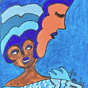 Peinture, Yemaya - Le calme des profondeurs, Aconcha