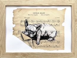 Gemälde, Frenchie Etude ?1, Julia Shilo