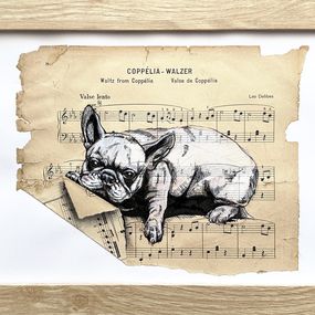Painting, Frenchie Etude ?1, Julia Shilo