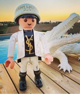 Sculpture, Playmobil YSL Yves St Laurent, Guillaume & Anthony