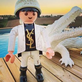 Scultura, Playmobil YSL Yves St Laurent, Guillaume & Anthony