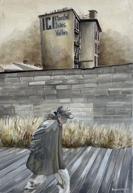 Gemälde, Le Marché Jules Valles, Lisbeth Buonanno