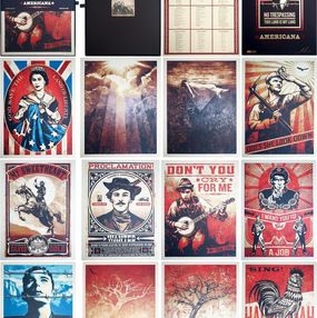 Stampe, Americana Box Set ( Neil Young ) 13 screenprint + cd, Shepard Fairey (Obey)