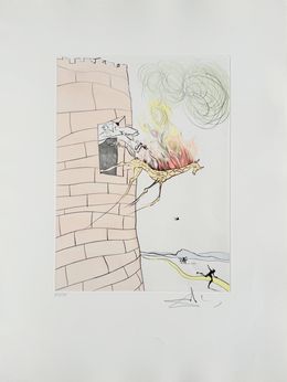Print, The Great Inquisitor Expels the Saviour, Salvador Dali