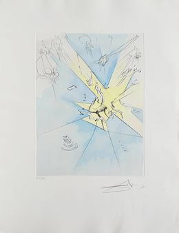 Print, A Shattering Entrance upon the American Stage, Salvador Dali
