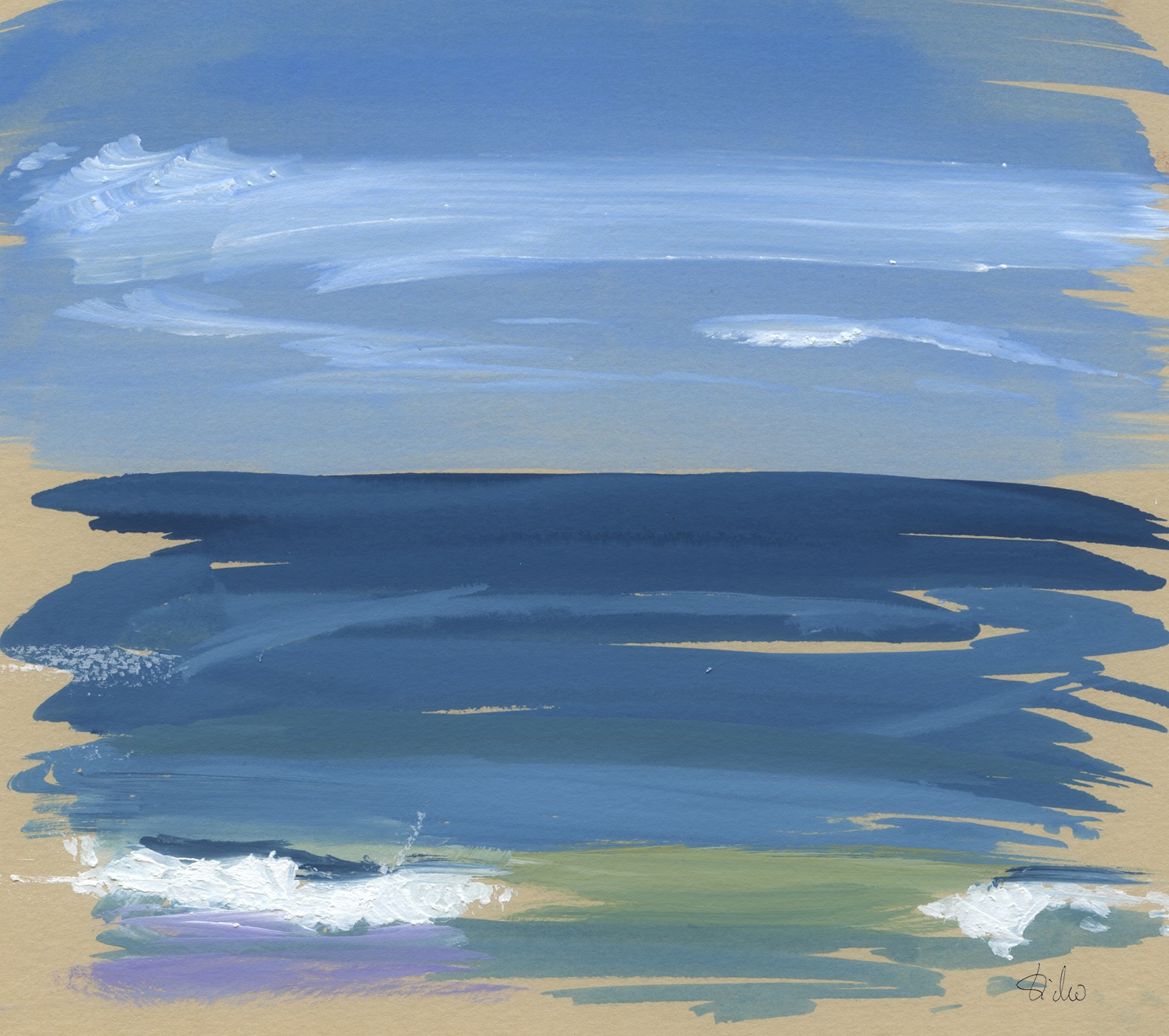 Sabine Eichler, Ile d'Aix n°21 (paysage marin, ciel, mer, vagues, océan) Sabine Eichler, Ile d'Aix n°21 (paysage marin, ciel, mer, vagues, océan)