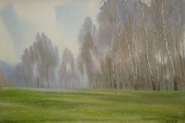 Gemälde, April Birch Thicket, Valery Savenets