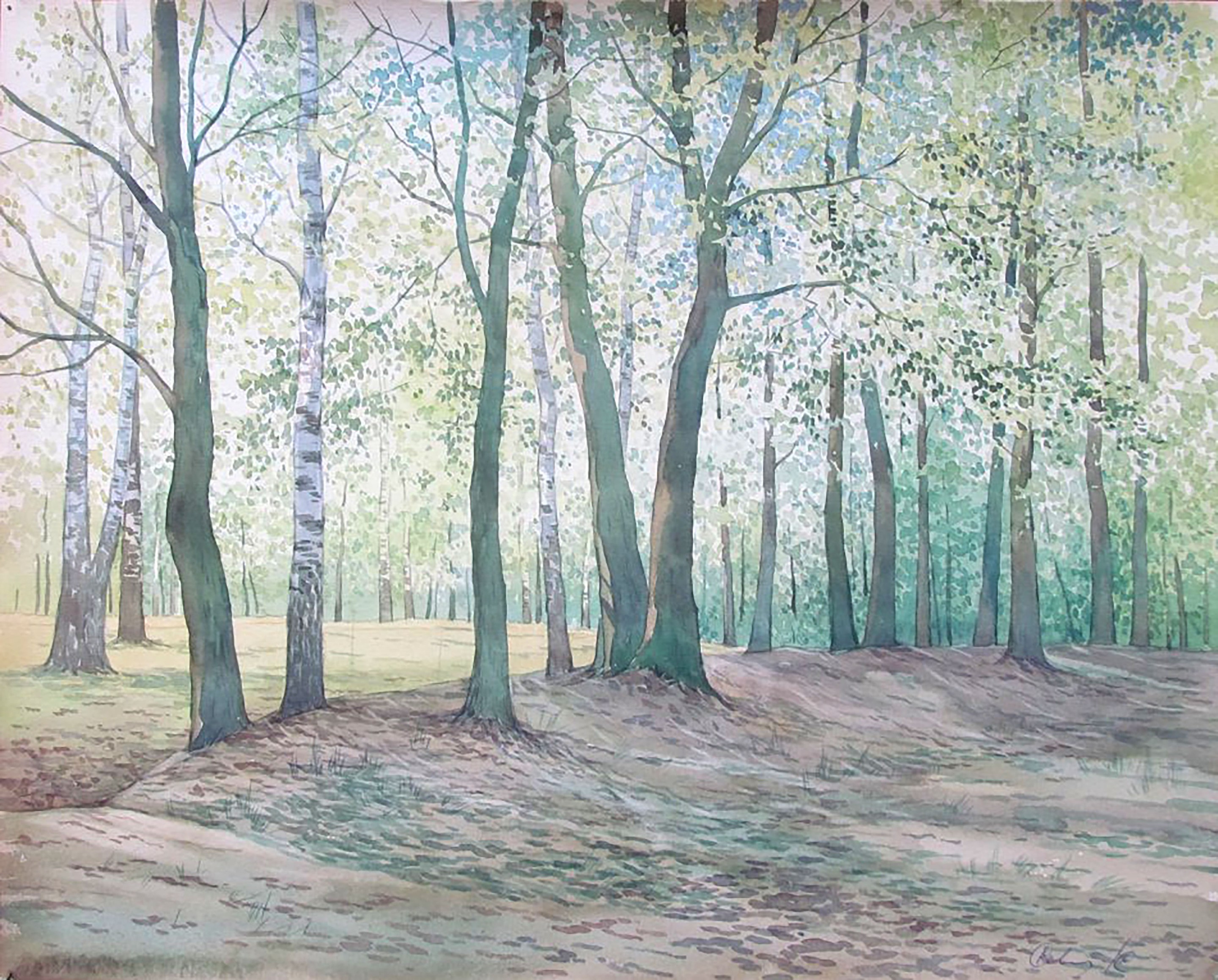 Valery Savenets, Blooming Forest in Spring Valery Savenets, Blooming Forest in Spring