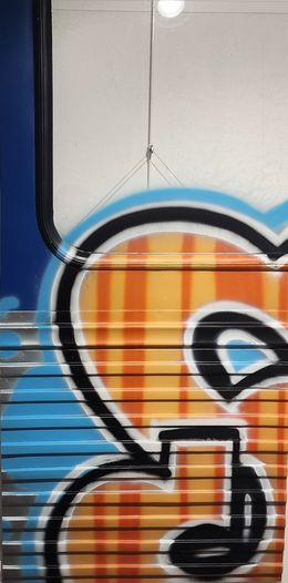Painting, Les Bleus de St Laz panel, See