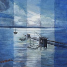 Pittura, Pêcherie 44 - Paysage côtier, Josette Georgel