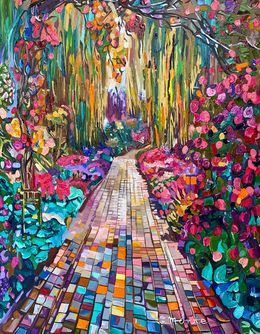 Gemälde, A Path of Summer, Gabriel Monte