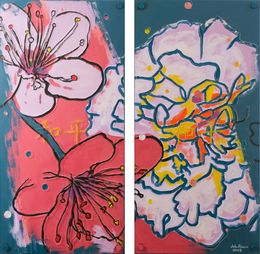 Pittura, Plum and peony flowers, John Black