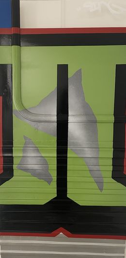 Peinture, Collection les bleus de St Laz vert, Sing