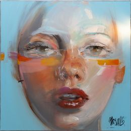 Peinture, Portrait de femme, John Mejia