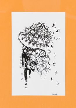 Disegno, Un robot a un chapeau et vie dans l'IA - Série Arabesques monochromes, Marybulle
