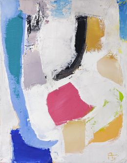 Pittura, Elégante énergie, série Poétikart - Abstraction géométrique, Aurélie Jeannin