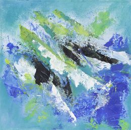 Pittura, Liberté instinctive, série Libre Abstract - Abstraction expressionniste, Aurélie Jeannin