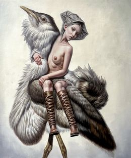 Painting, My Beautiful Bustard Bird!, Reanna Emanouel