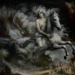 Gemälde, The Pale Horse, Reanna Emanouel