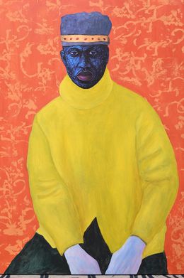 Peinture, Boy London 2 - 21st Century, Contemporary, Figurative Portrait, Modern, Men, Daniel Owoeye