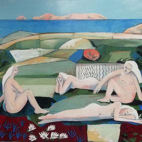 Peinture, Les dormeuses, silencio, Martine Littot