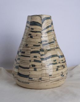 Scultura, Blue Pot with Complement, Mcaceramica