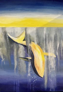 Painting, Whale Falls Thrives All, Yen Hui Chen