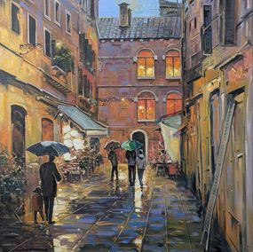 Painting, Rain-Kissed Alley, Stepan Ohanyan