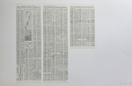 Édition, New York Stock Exchange Transactions, October 1, 1968, Bernar Venet
