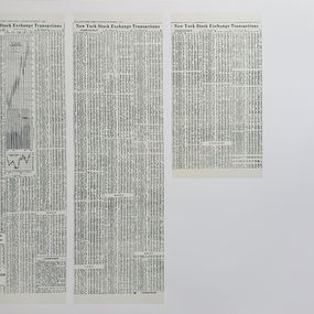 Stampe, New York Stock Exchange Transactions, October 1, 1968, Bernar Venet