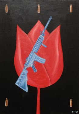 Painting, Dietrich's Flower, Elie Chammaa