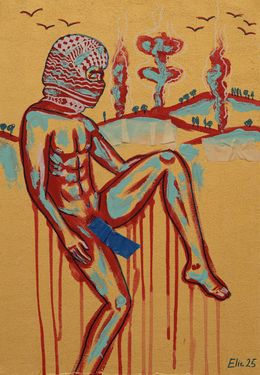 Painting, Blood of a poet, Elie Chammaa