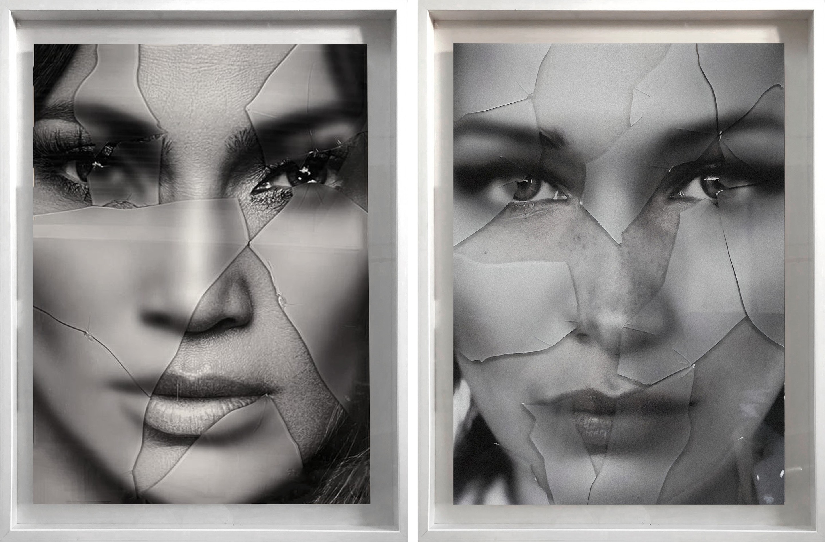 Hunter & Gatti, JLO Jennifer Lopez and Origianals: Bella Hadid, Diptych. From the Glass Series Hunter & Gatti, JLO Jennifer Lopez and Origianals: Bella Hadid, Diptych. From the Glass Series