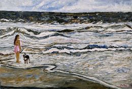 Peinture, Tumultuous waves, Anand Manchiraju