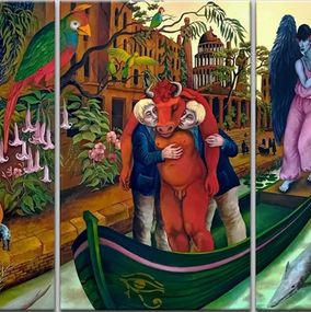 Painting, Fin de Cycle (Triptyque), Mr, et Mme. Gorgô
