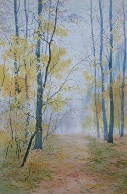 Painting, Fallen Leaves on the Path, Valery Savenets