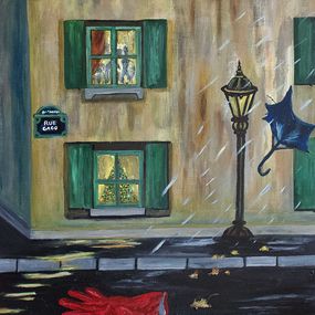 Peinture, La froideur ordinaire d'une rue, Christine Beloeuvre