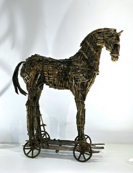 Sculpture, Cheval de Troie, Adeline Weber Guibal