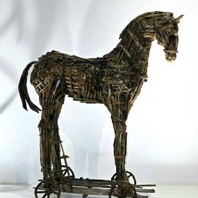 Sculpture, Cheval de Troie, Adeline Weber Guibal